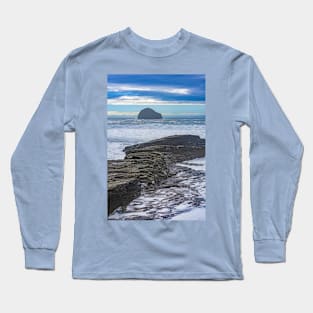 High Tide at Trebarwith Strand, Cornwall Long Sleeve T-Shirt